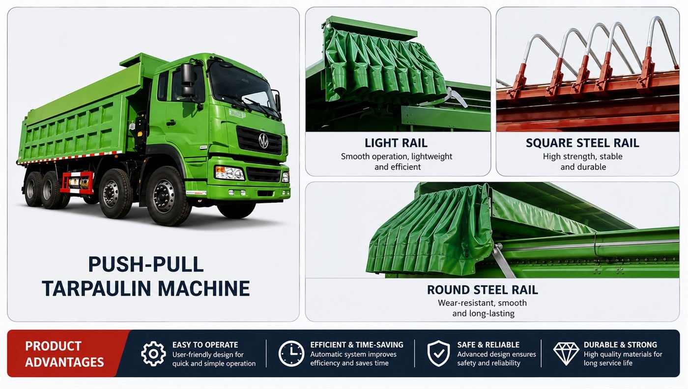 Push-Pull Tarpaulin Machine